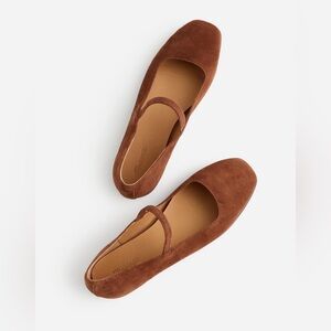 Madewell Greta ballet suede flats